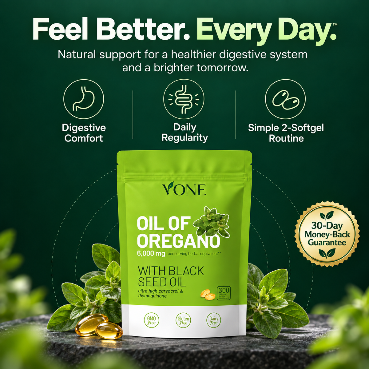 VONE Oregano + Black Seed Oil